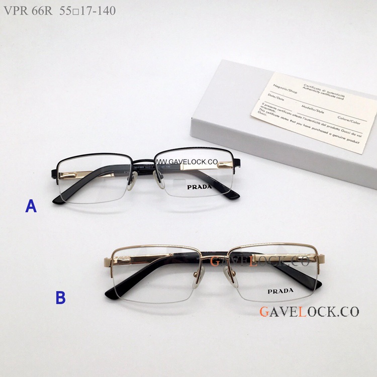 Wholesale Prada vpr66r Eyeglasses Black Half frames